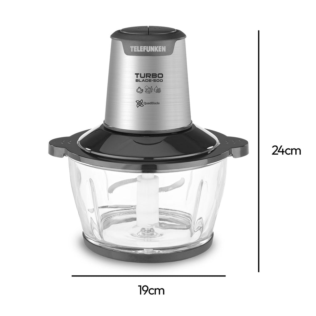 Procesadora de Alimentos 1.5lts Telefunken TurboBlade 500